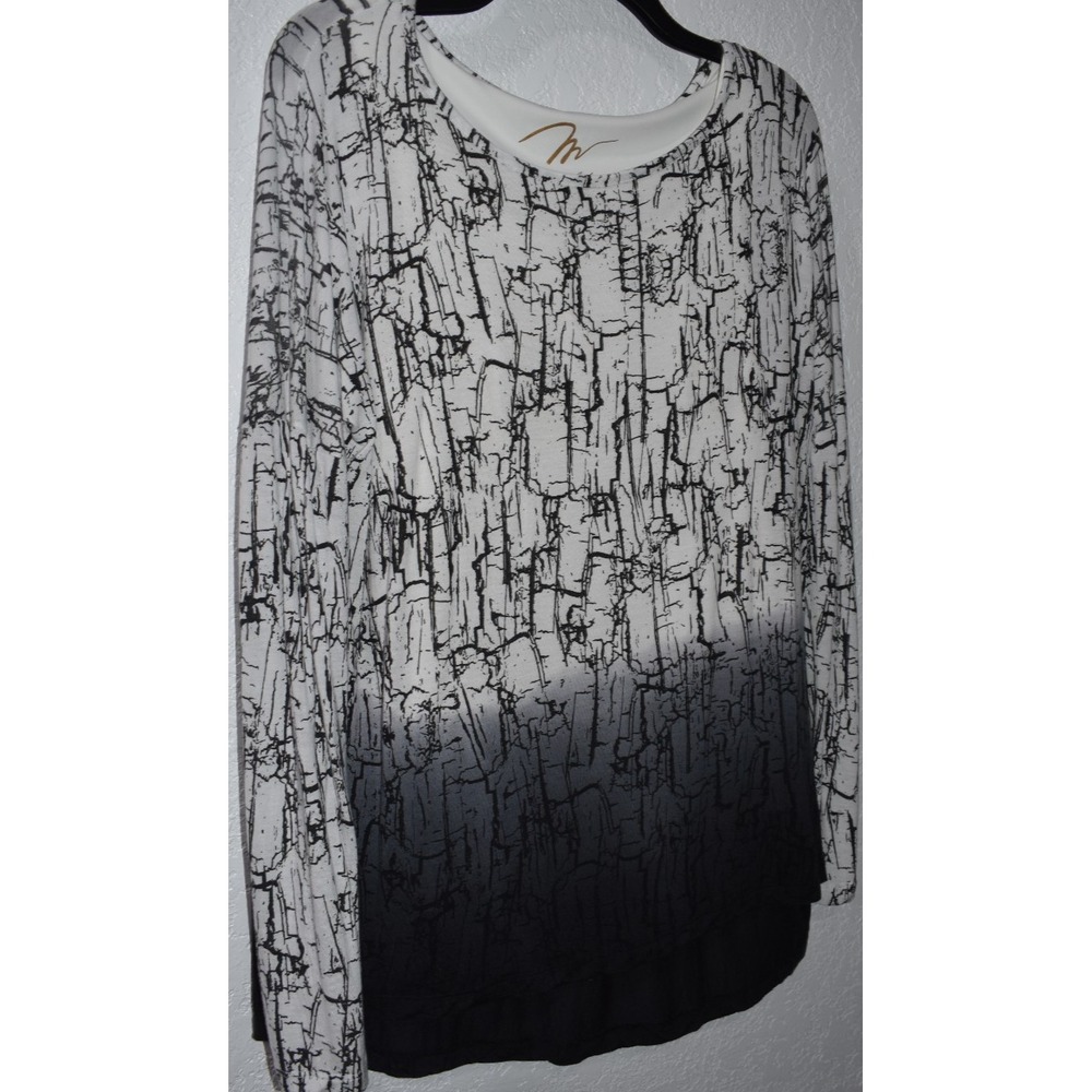 Miraclebody By‎ MIRACLESUIT Tunic Top Built-In Smoothing Stretch Cami Ombre Sz M